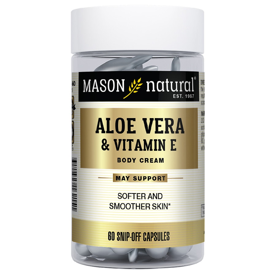  Mason Natural Aloe Vera & Vitamin E, Snip-Capsules 