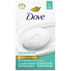 Dove Sensitive Skin Bath Bars 6 Pack