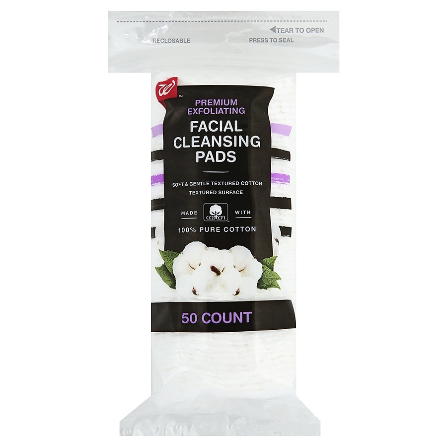 cotton facial cleansing pads