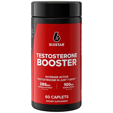 Six Star Elite Series Testosterone Booster Dietary Supplement Caplets - 60 ea