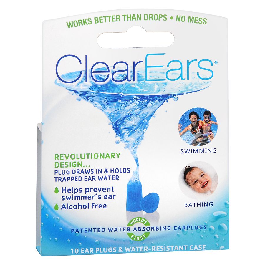 water absorbing earplugs 5 pairs Blocked Ears ClearEars