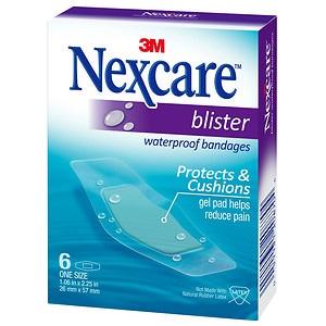 Nexcare Waterproof Blister Bandages, One Size
