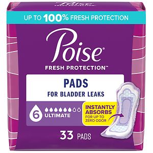 Poise Pads, Ultimate Coverage Regular Length