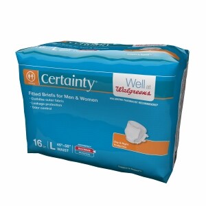 Walgreens Certainty Fitted Briefs Large