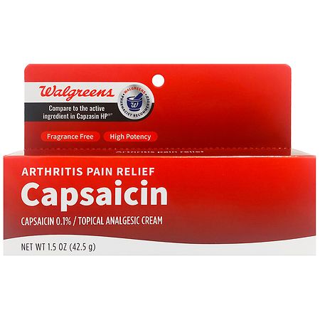 Walgreens Capsaicin Arthritis Pain Relief Cream Walgreens   450 