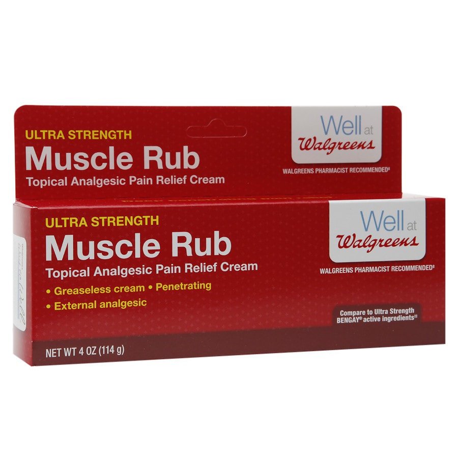 Walgreens Muscle Ultra Strength Muscle Rub Pain Relief Cream