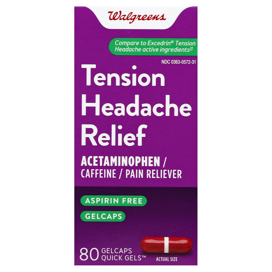 Walgreens Tension Headache Relief Gelcaps Walgreens