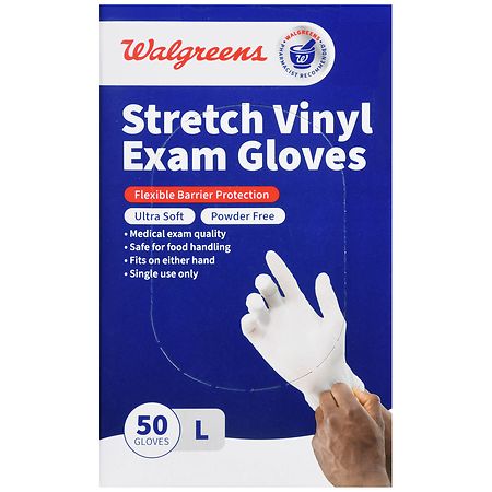 walgreens vinyl exam gloves 200