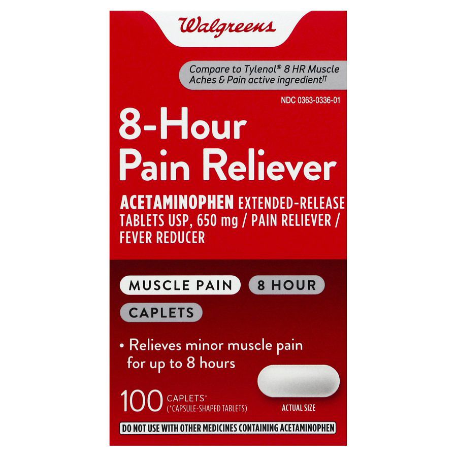 Walgreens Pain Reliever, 8 Hour, Caplets Walgreens