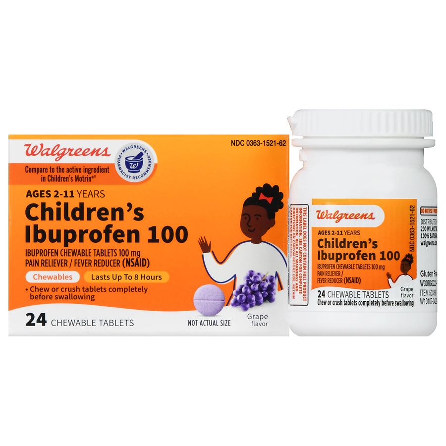 Children S Ibuprofen Chewable Dosage Chart