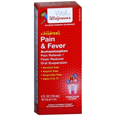 UPC 311917113722 product image for Walgreens Children's Pain Relieve Suspension Liquid Bubblegum - 4.0 fl oz | upcitemdb.com