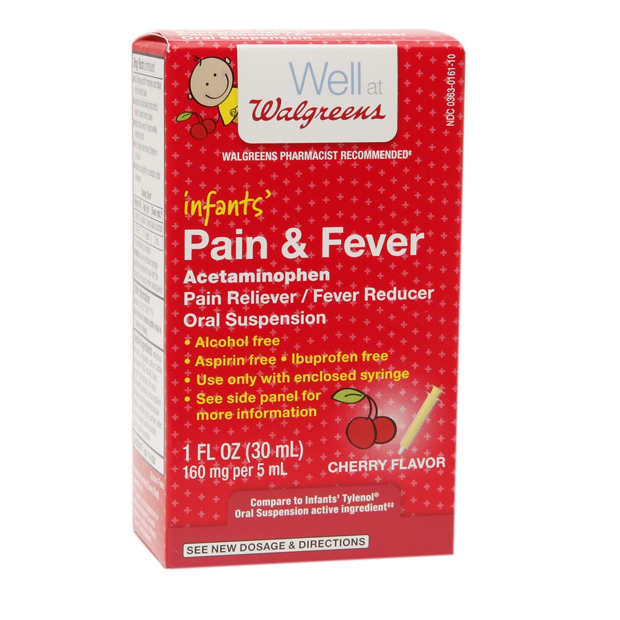 Walgreens Infants' Pain & Fever Acetaminophen Oral Suspension, 160mg
