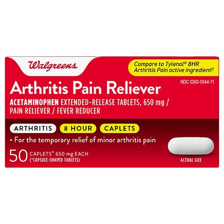 Walgreens Arthritis Pain Reliever Caplets - 50.0 ea