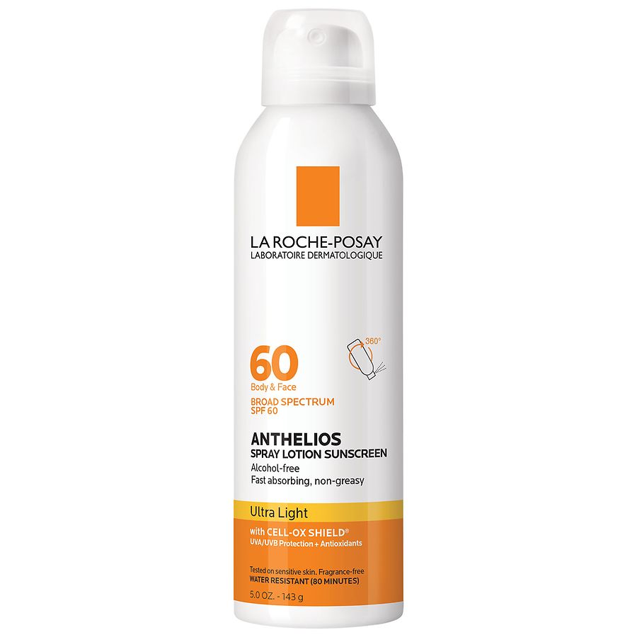 la roche posay anthelios sunscreen lotion spray spf 60