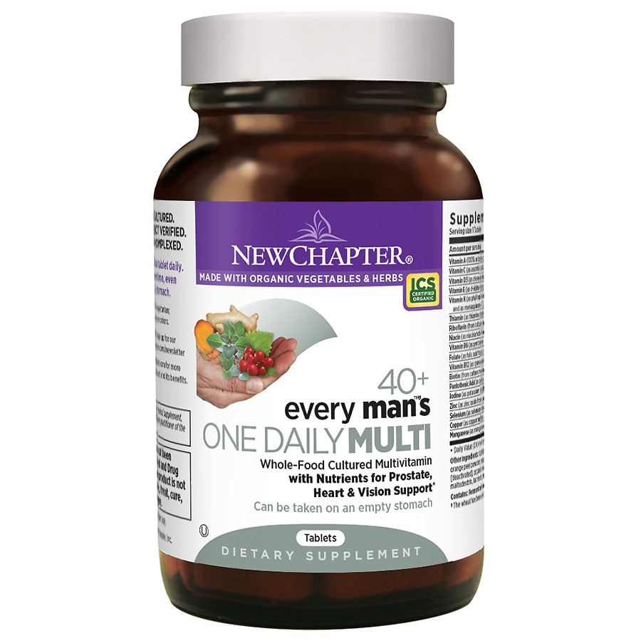  New Chapter Every Man's One Daily 40+ Multivitamin, Tablets 