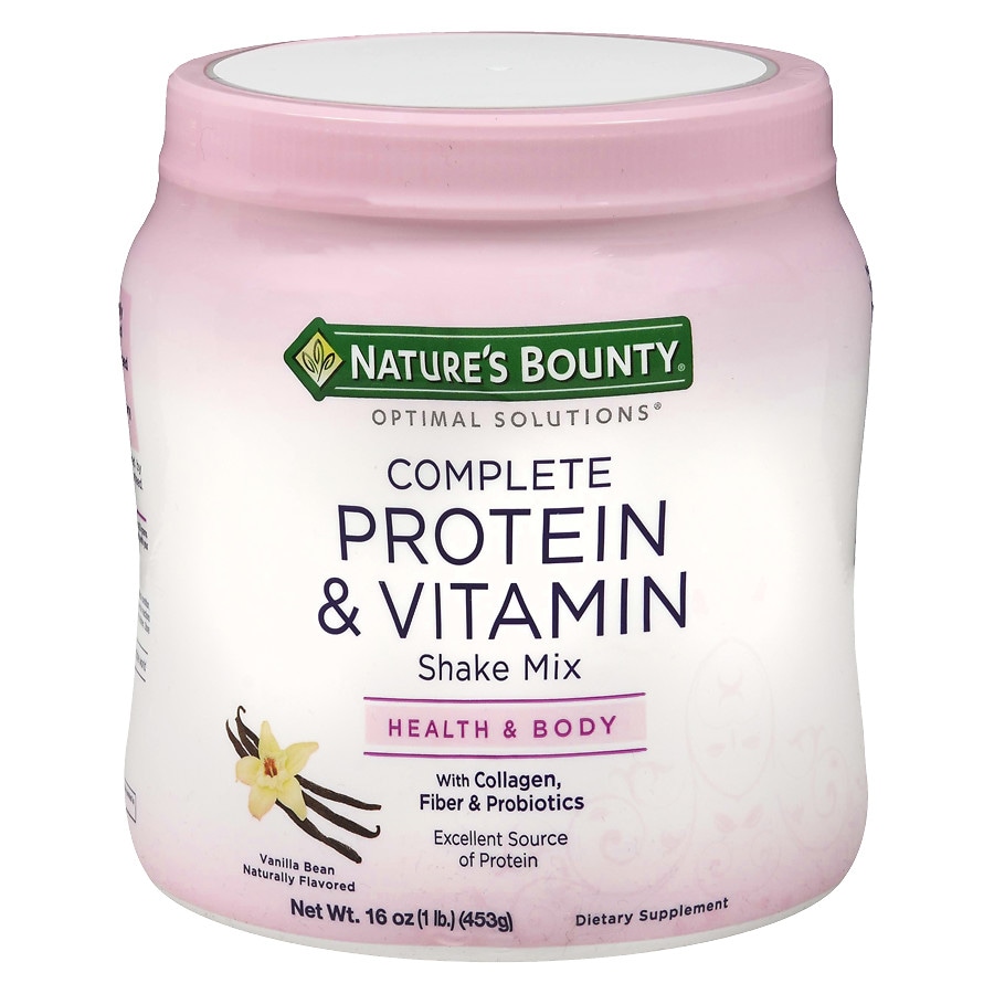  Nature's Bounty Optimal Solutions Complete Protein & Vitamin Shake Mix Vanilla Bean 