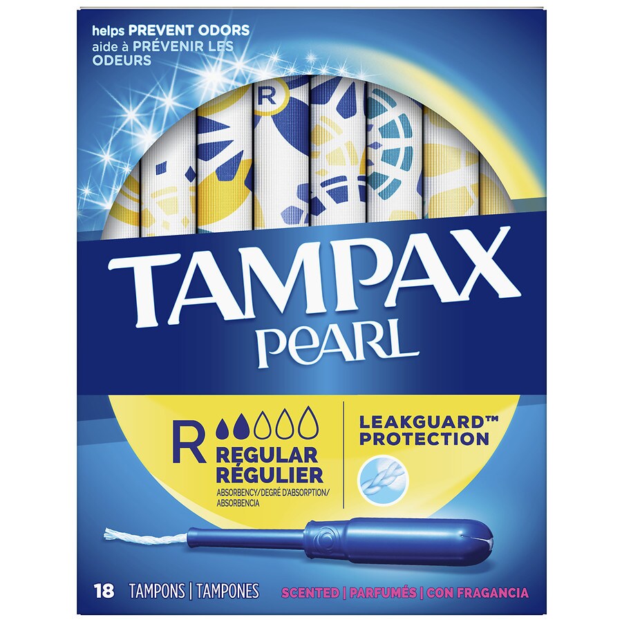  Tampax Pearl Tampons Regular Absorbency Scented, Regular 