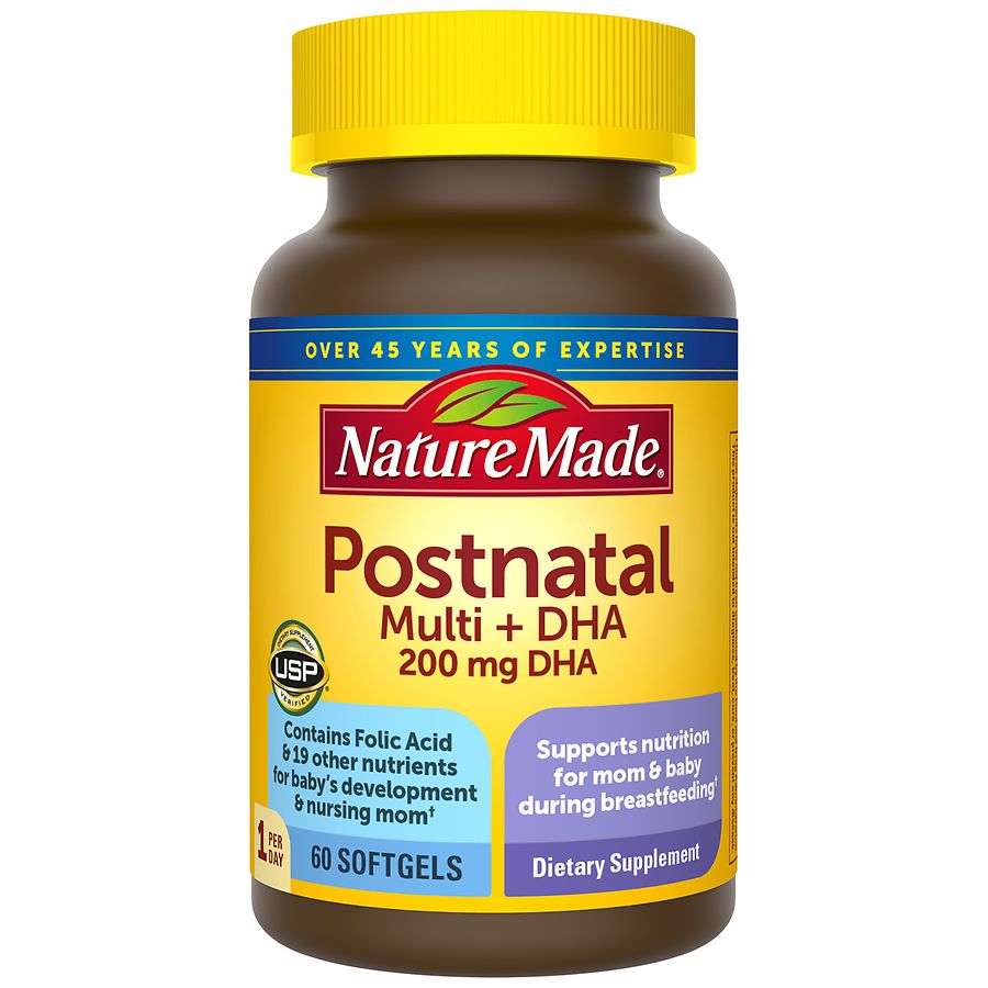 Nature Made Postnatal + DHA Softgels | Walgreens