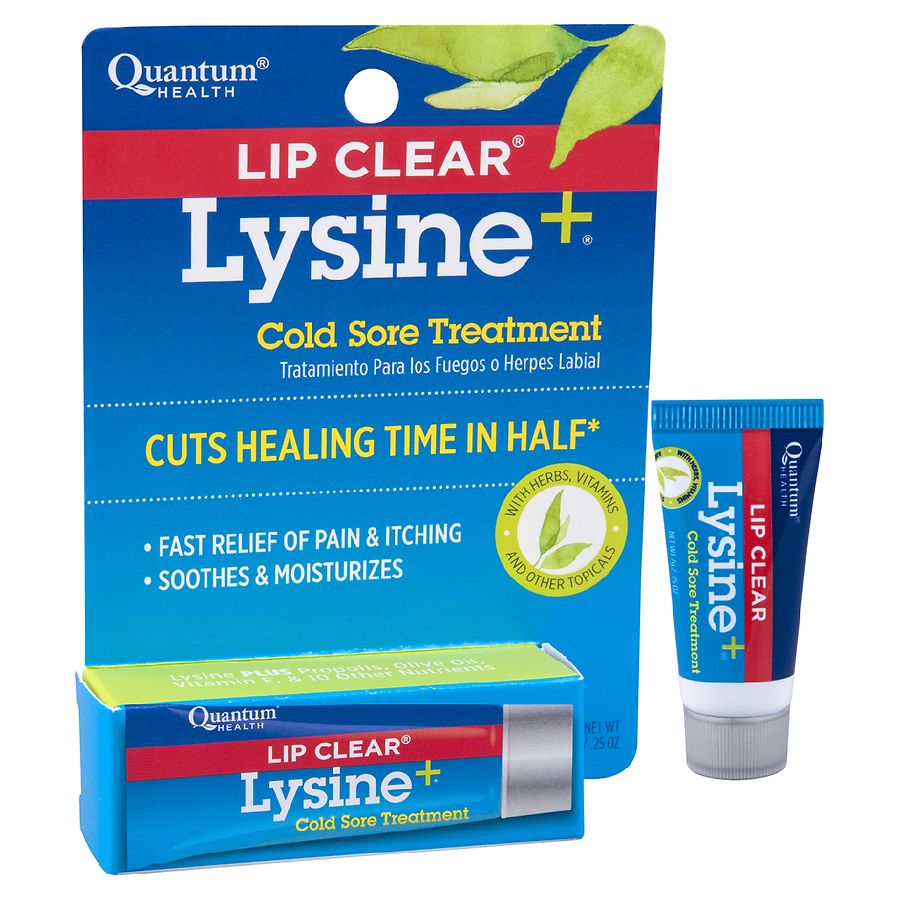 quantum health lip clear lysine + cold sore treatment ointment