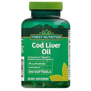 Finest Nutrition Cod Liver Oil Softgels
