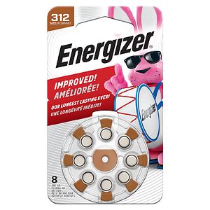 Energizer Hearing Aid Batteries 312