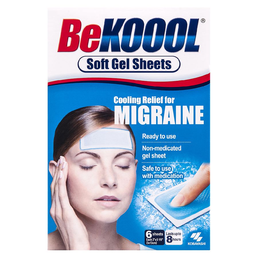 Be Koool Migraine Soft Gel Sheets 