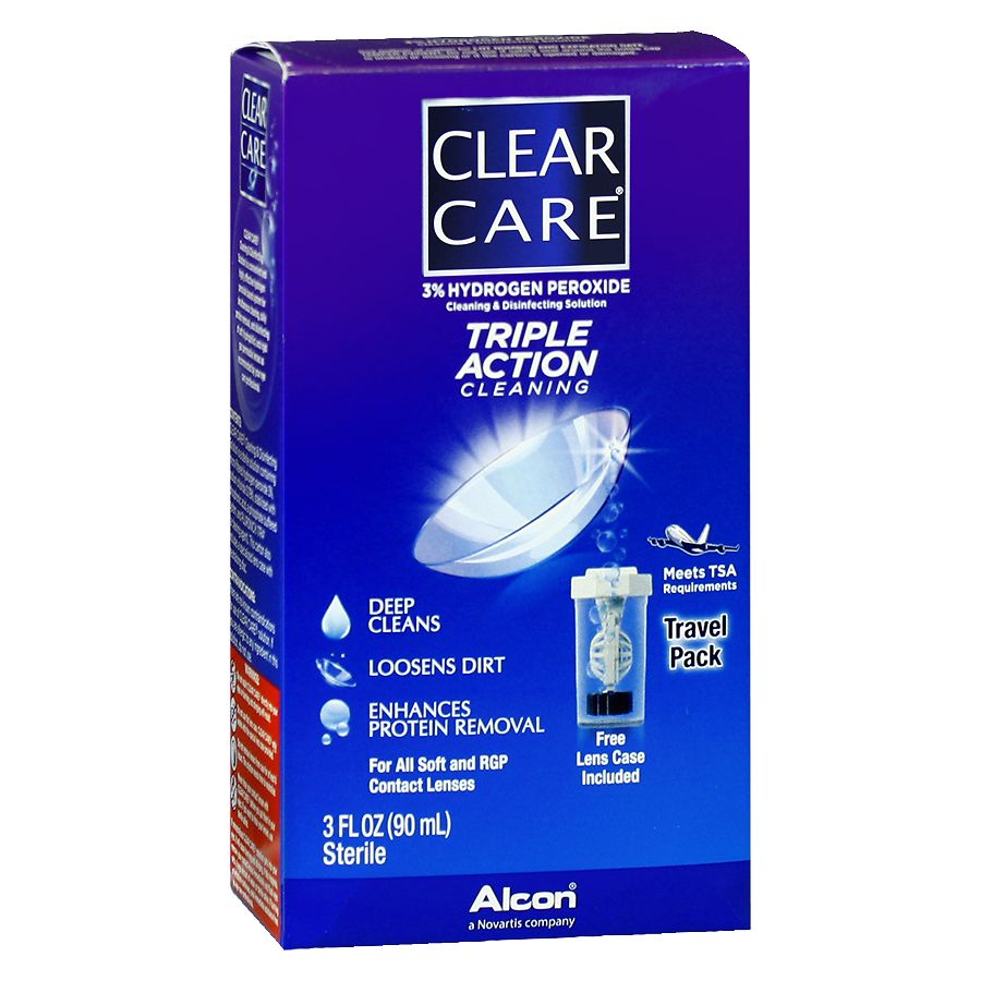 Clear Care Triple Action Cleaning & Disinfecting Solution Travel Pack