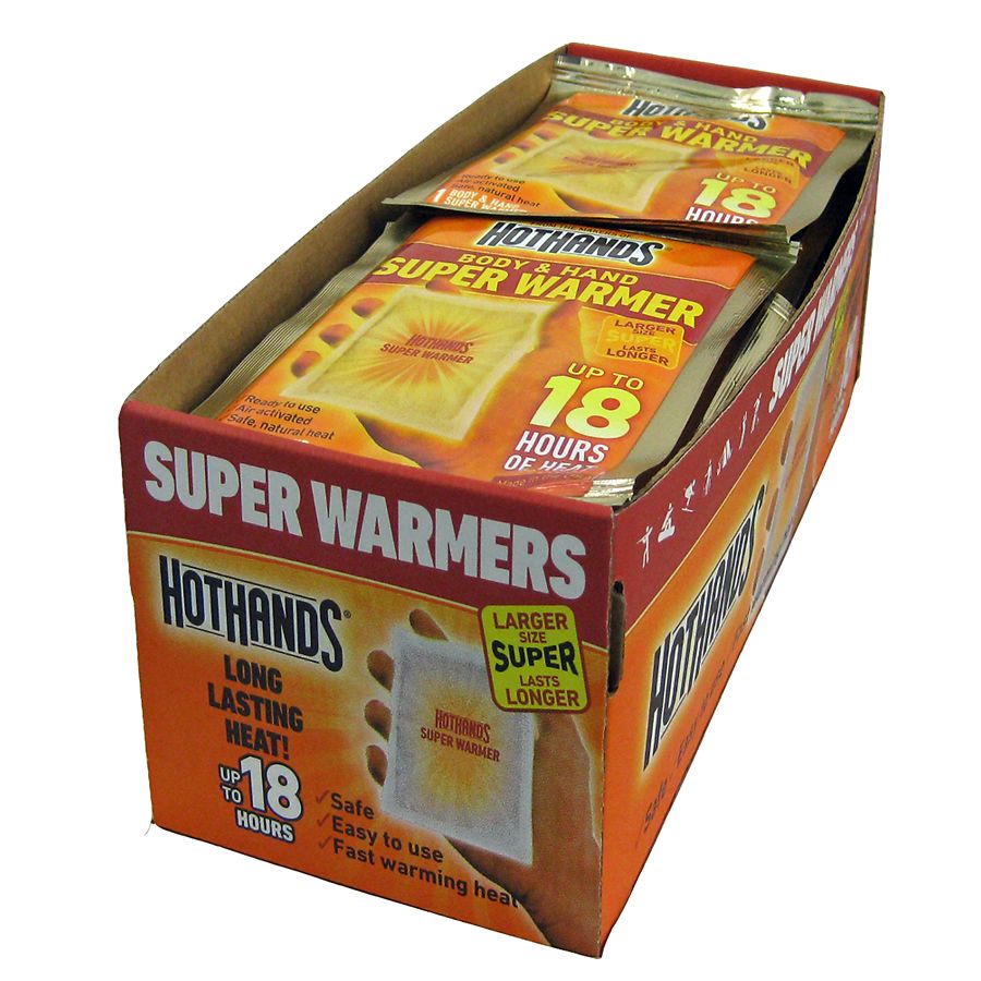Long Lasting Safe Natural Odorless Air Acti HotHands Body & Hand Super Warmers