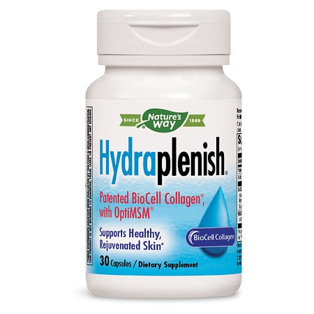  Nature's Way HydraPlenish Hyaluronic Acid Plus MSM Dietary Supplement, Veggie Capsules 