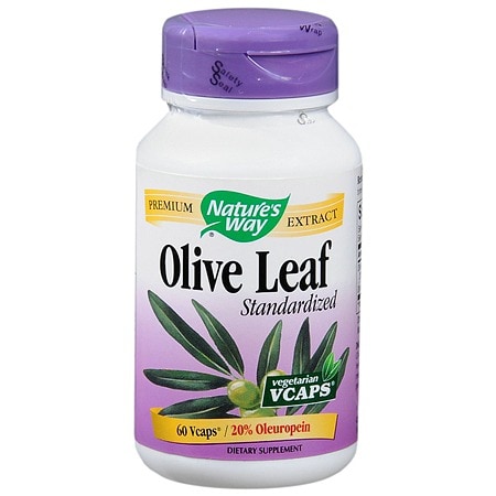  Nature's Way Olive Leaf Standardized Dietary Supplement Vegetarian Vcaps 