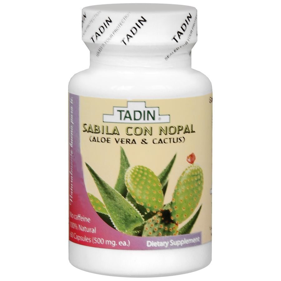  Tadin Aloe Vera & Cactus Dietary Supplement, Capsules 