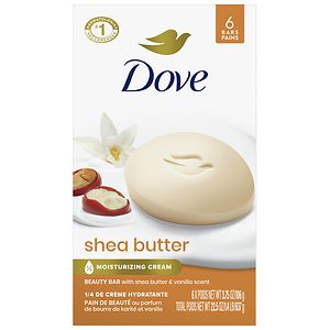 Dove Nourishing Care Shea Butter Beauty Bars 6 Pack