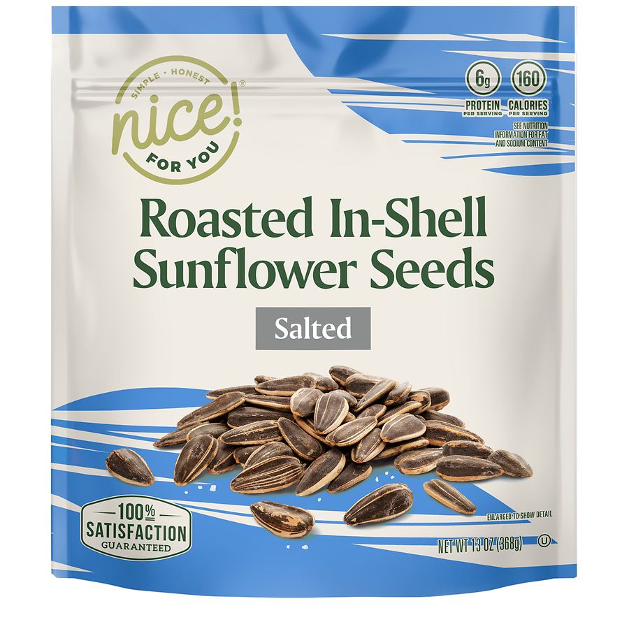 Nice! In-Shell Sunflower Seeds Salted, Salted | Walgreens