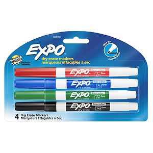 Expo Dry Erase Markers Fine Tip