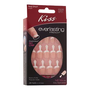Kiss Everlasting French Glue-On Nails Kit Real Short Endless