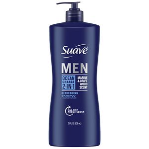 Suave Professionals Men 2-in-1 Shampoo and Conditioner Ocean Charge