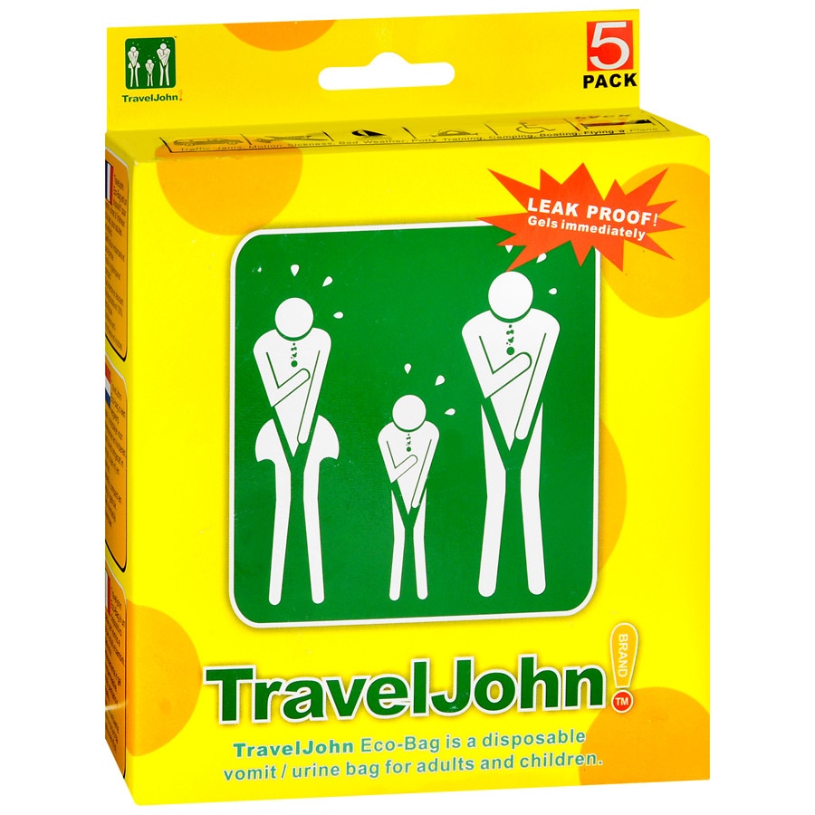  TravelJohn Disposable Vomit/Urine Eco-Bags 