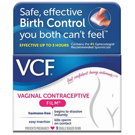 VCF Dissolving Vaginal Contraceptive Films Walgreens