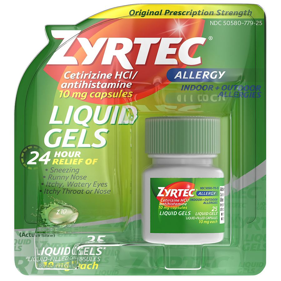 Zyrtec Zyrtec 24 Hour Allergy Relief Antihistamine Capsules