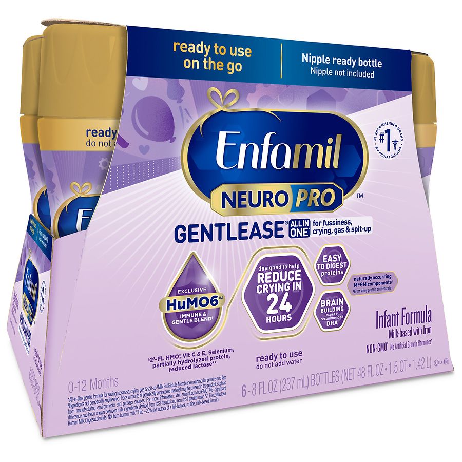 mixing enfamil ar and gentlease