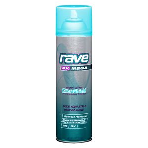 Rave 4X Mega Aerosol Hairspray Scented