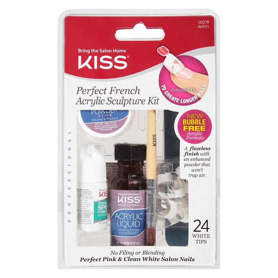 Kiss Perfect French Acrylic Sculpture Kit Pink | Walgreens