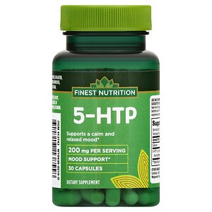 Finest Nutrition 5-HTP 100 mg Dietary Supplement Capsules