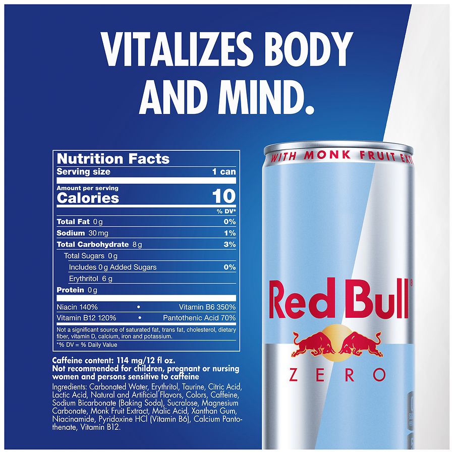 Red Bull Total Zero Energy Drink Original Walgreens