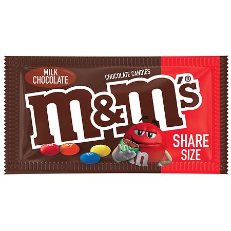 M&M's Chocolate Candies, Milk Chocolate, KING SIZE, 3.14 Oz Bag, (Case of  24), 24 Count - Ralphs