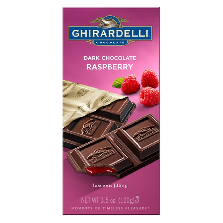 Ghirardelli Bar Dark Chocolate and Raspberry