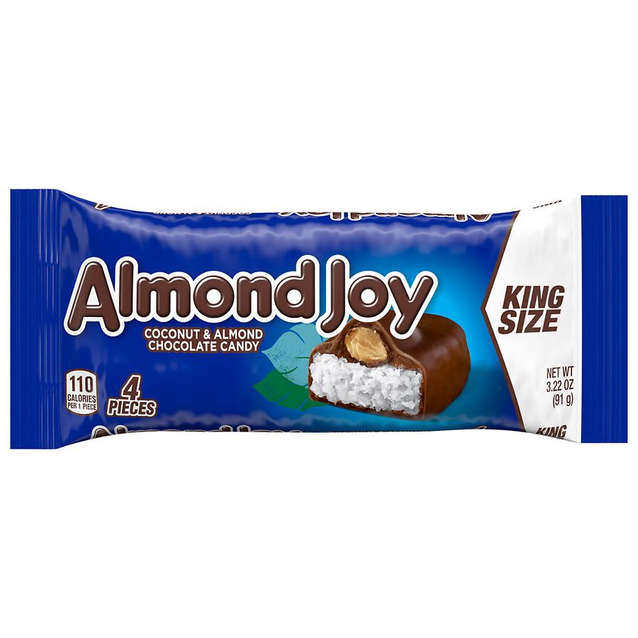 Almond Joy Coconut & Almond Chocolate Candy Bar, King Size