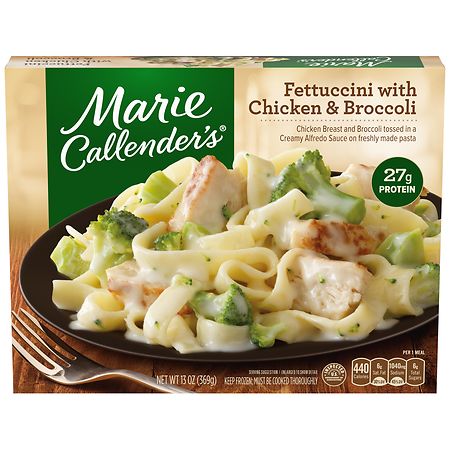 Marie Callender S Frozen Entree Fettuccini With Chicken Broccoli Walgreens