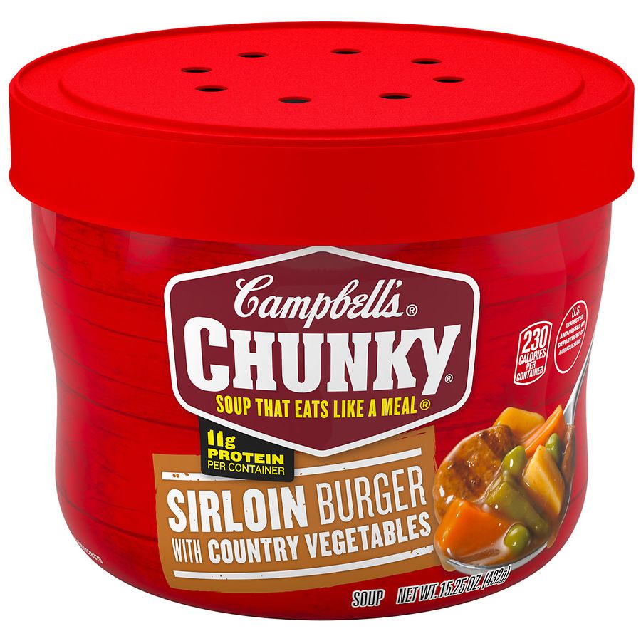 Campbell's Chunky Sirloin Burger with Country Vegetables Soup