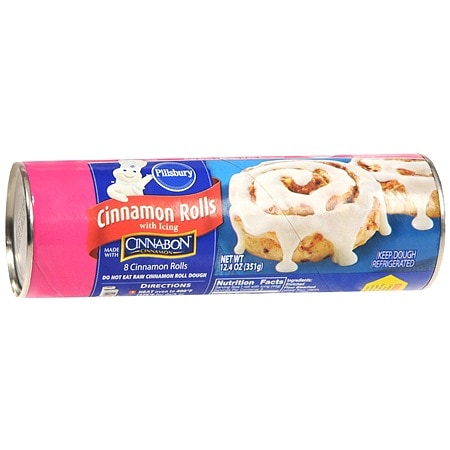 Pillsbury Refrigerated Rolls with Icing 8 Pack - 12.4 Ounces